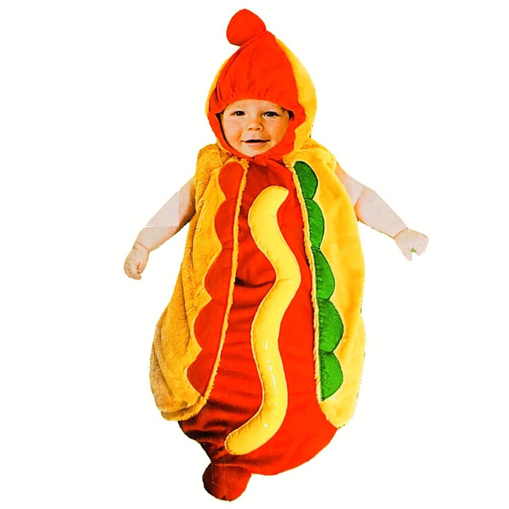 Hot Dog Bunting Infant Newborn Baby Costume , 0-6 Months, NWT